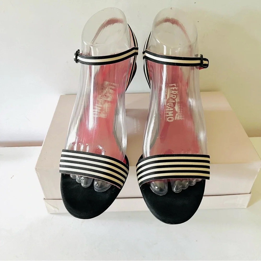 Salvatore Ferragamo red lacquered